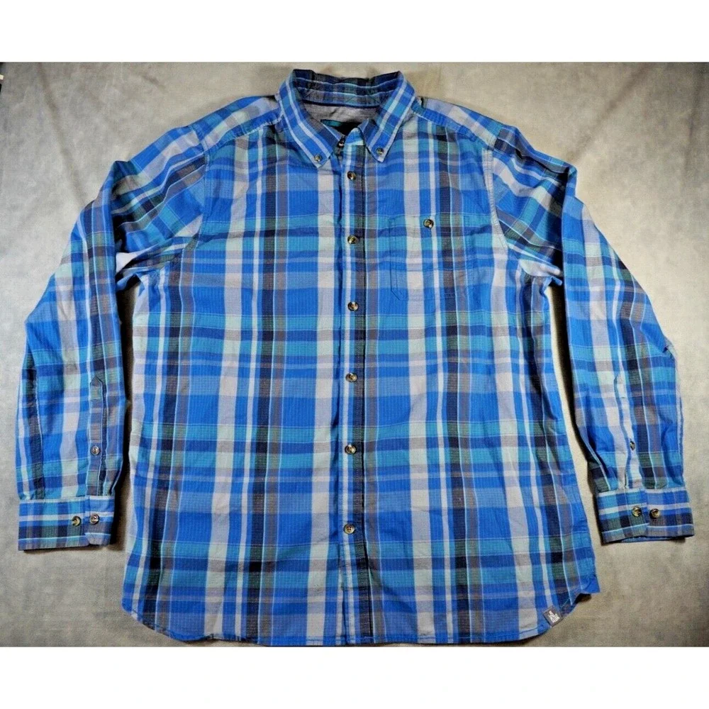 The North Face Mens‎ XL Long Sleeve Button Up Shirt Regular Fit Multicolor Plaid